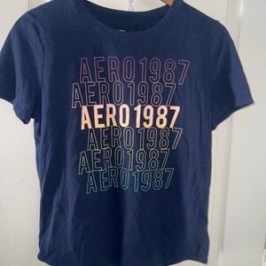 Aeropostale Navy Graphic Tee